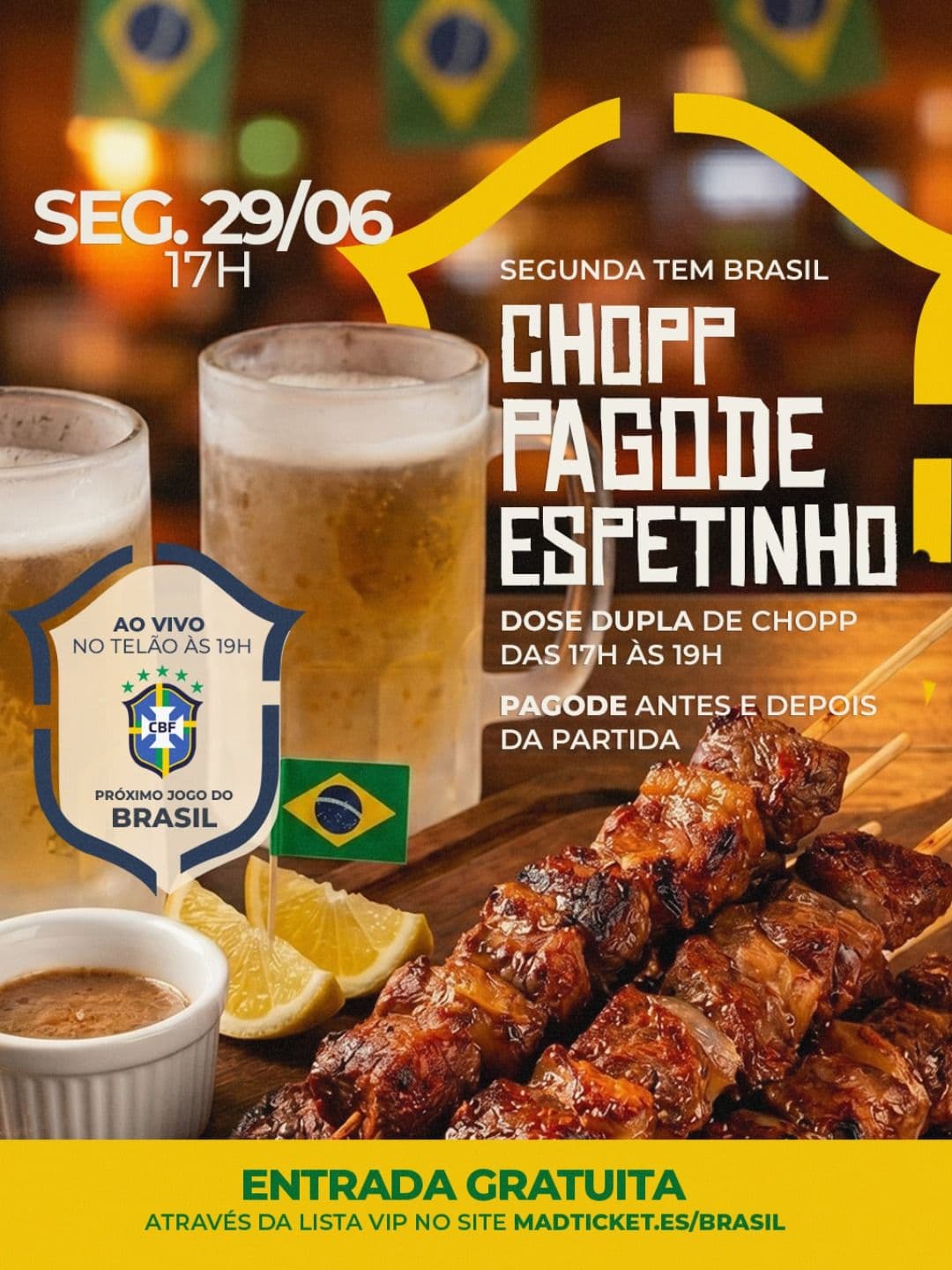 Lista VIP - Chopp, Pagode & Espetinho